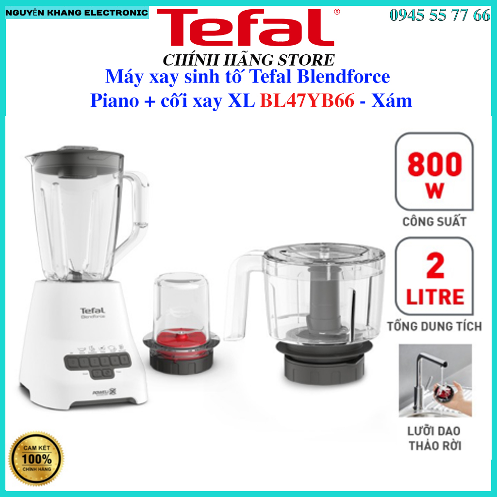 Máy xay sinh tố tefal bl47yb66 - 3 cối - hàng chính hãng