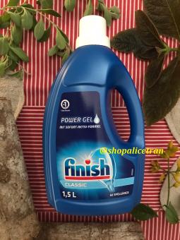 Bột rửa chén bát dạng Gel - Finish Power Gel 1.5L Classic - Dùng cho máy rửa chén bát