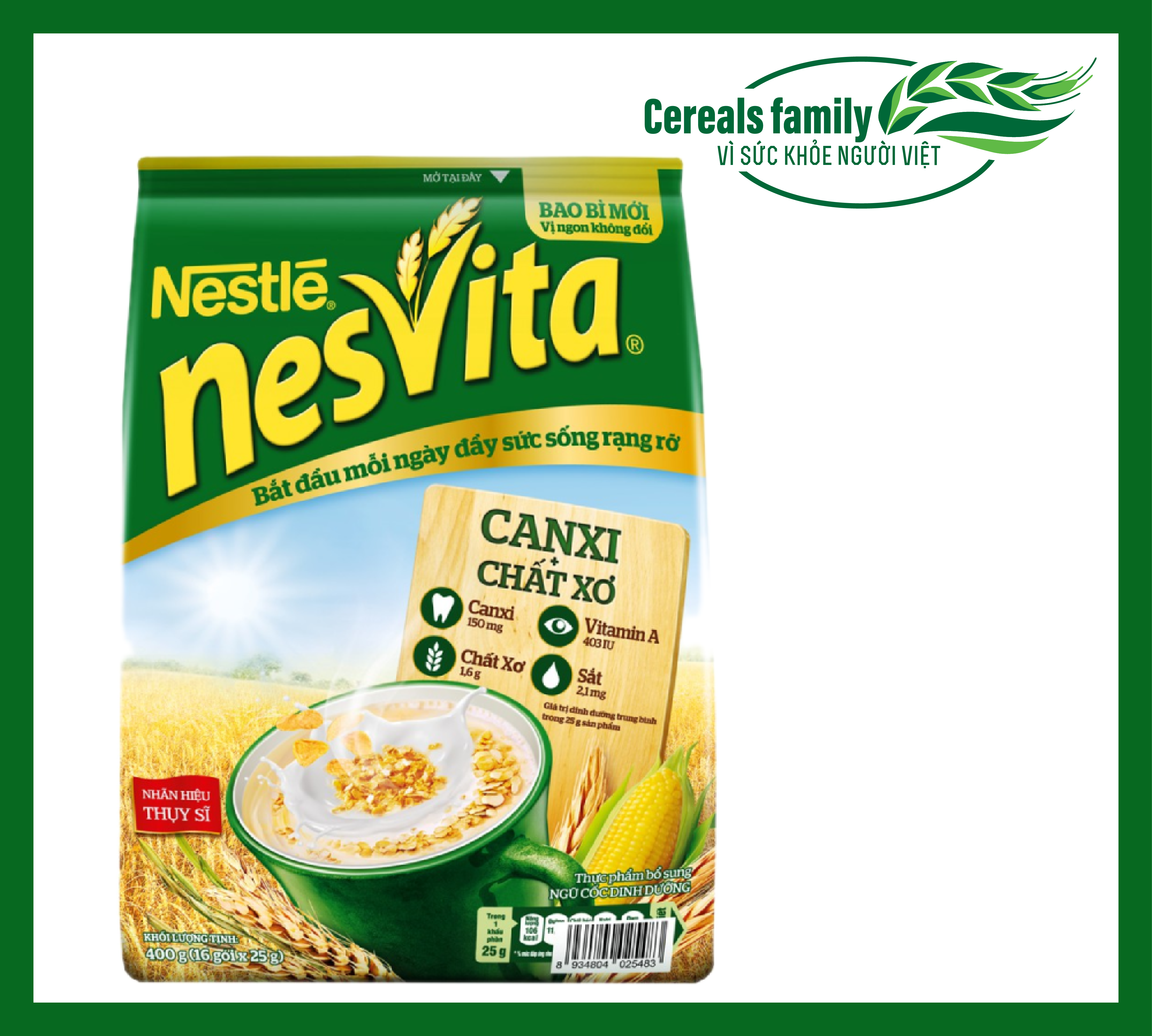 Bột ngũ cốc dinh dưỡng Nesvita 350g dinh dưỡng