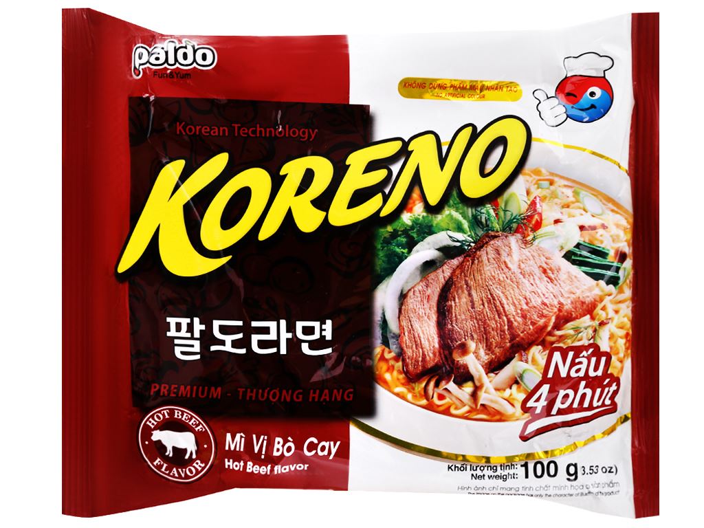 Mì nấu koreno các vị gói 100g