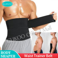 GUKOO Mens Girdle Slimming Waist Trainer Stomach Wraps Compression Waist Control Belt Abdominal Trainer Fitness Belt Belly