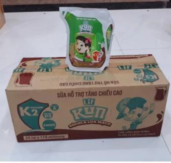 Thùng 24 Túi Thức Uống Dinh Dưỡng Socola Lúa Mạch LiF Kun 110ml.
