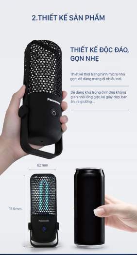 Đèn uv diệt khuẩn PANASONIC chống vi khuẩn gây bệnh 2.5w SJD2501Y88