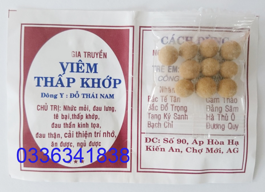 100 gói thấp khớp đỗ thái nam