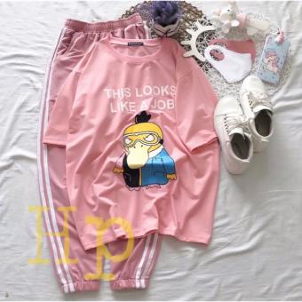 Áo thú mỏ vịt THIS LOOK + quần hồng THB647