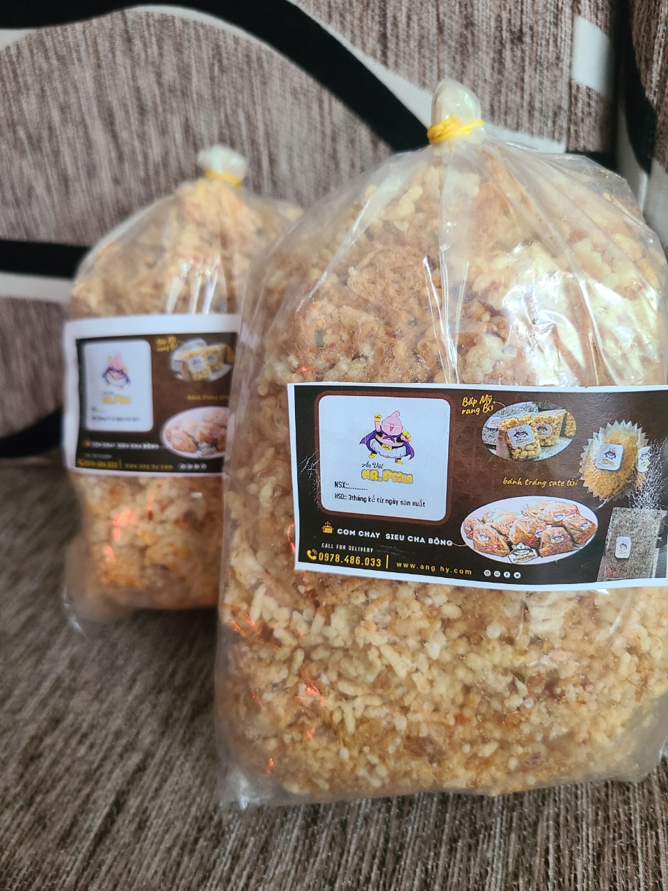 1kg cơm cháy bể vụn to siêu chà bông - siêu ngon