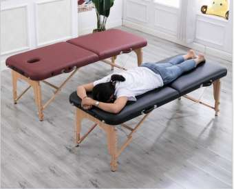 Giường massage gấp gọn chân gỗ M3