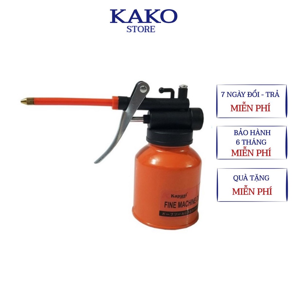 Vịt dầu, bình châm nhớt vòi mềm, cứng , chai bơm 150ml, Kako.