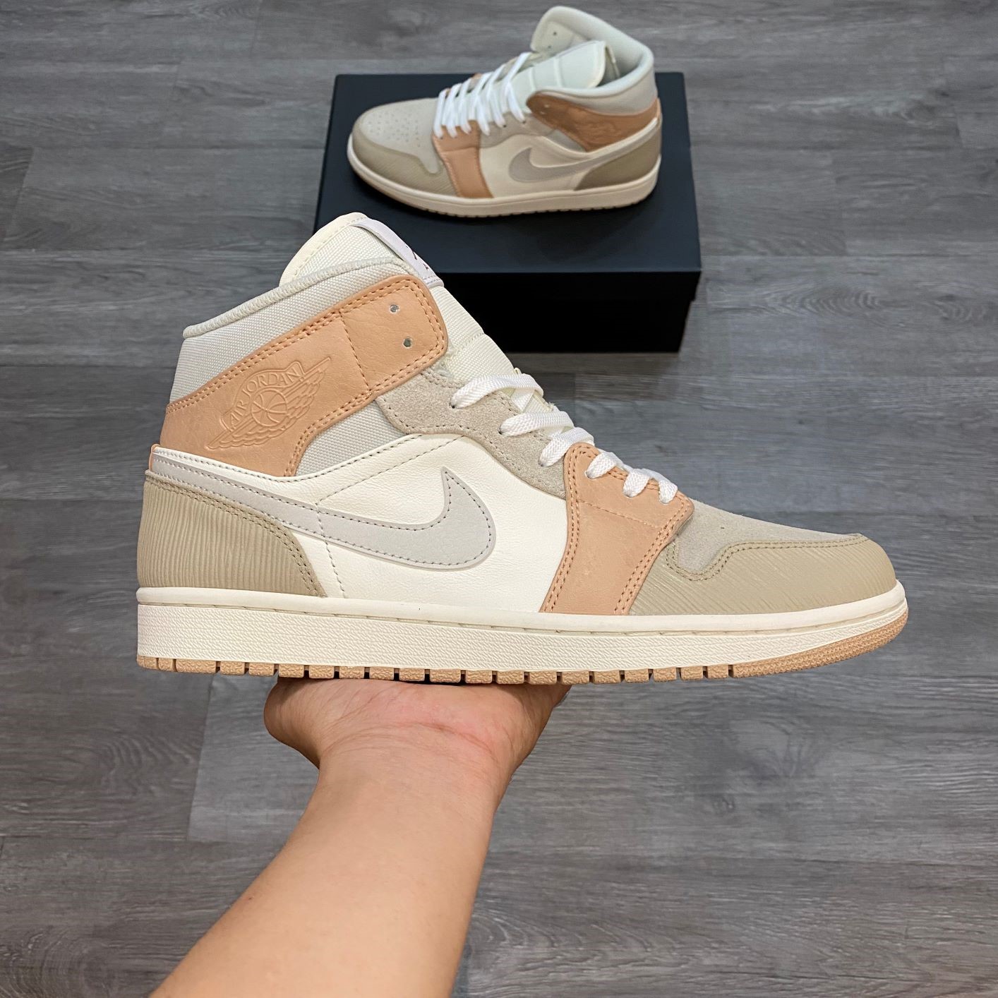 Giày thể thao sneaker JD1 Milan cao cổ nam nữ mới 2021