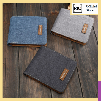 Bóp ví nam vải Canvas from cứng VIVAI01