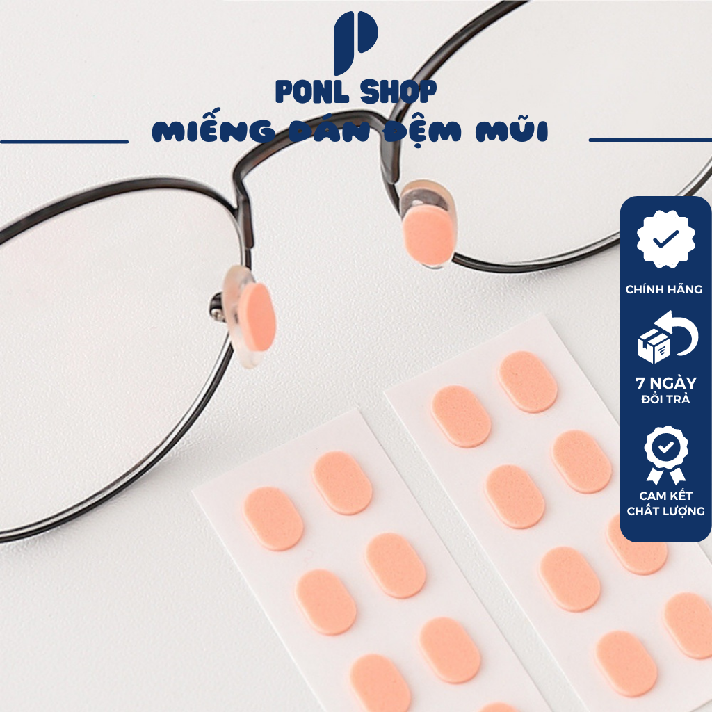 [HCM] Vỉ 4 Cặp Đệm Mũi Bọt Xốp Mềm Mại Chống Trượt Cho Mắt Kính