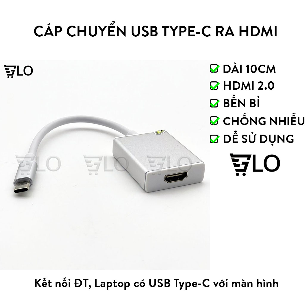 Cáp chuyển usb type-c ra hdmi