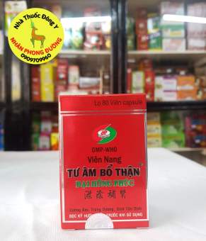 Tư Âm Bổ Thận Đại Hồng Phúc, lọ 80 viên nang, hỗ trợ người thận suy kém, tiểu đêm,đau lưng mỏi gối, hỗ trợ ổn định huyết áp..