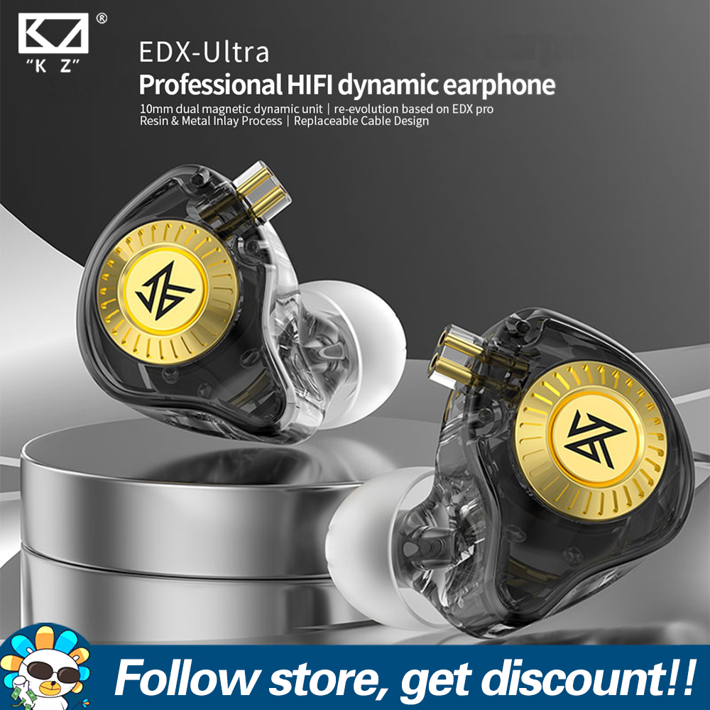 KZ EDX-Ultra In Ear Earphone Hifi Wired Monitor Sport Gaming Music