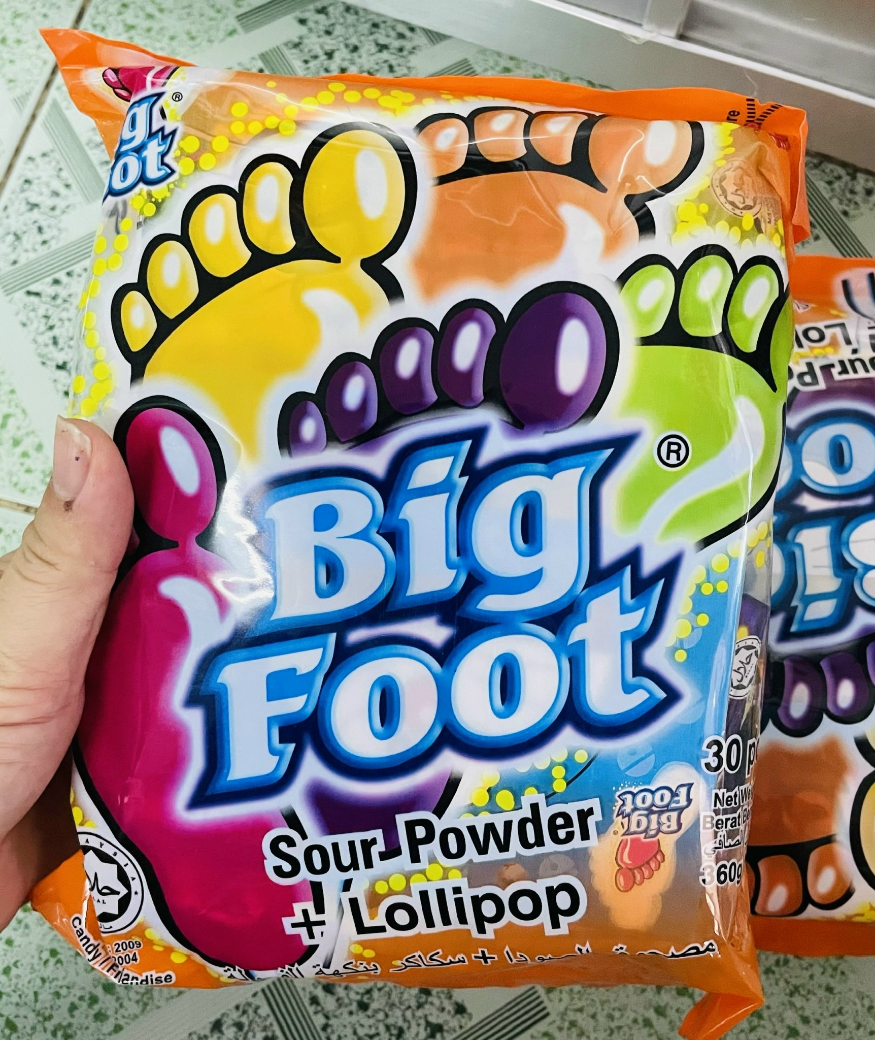 Bịch 30 que kẹo mút Bàn Chân BigFoot