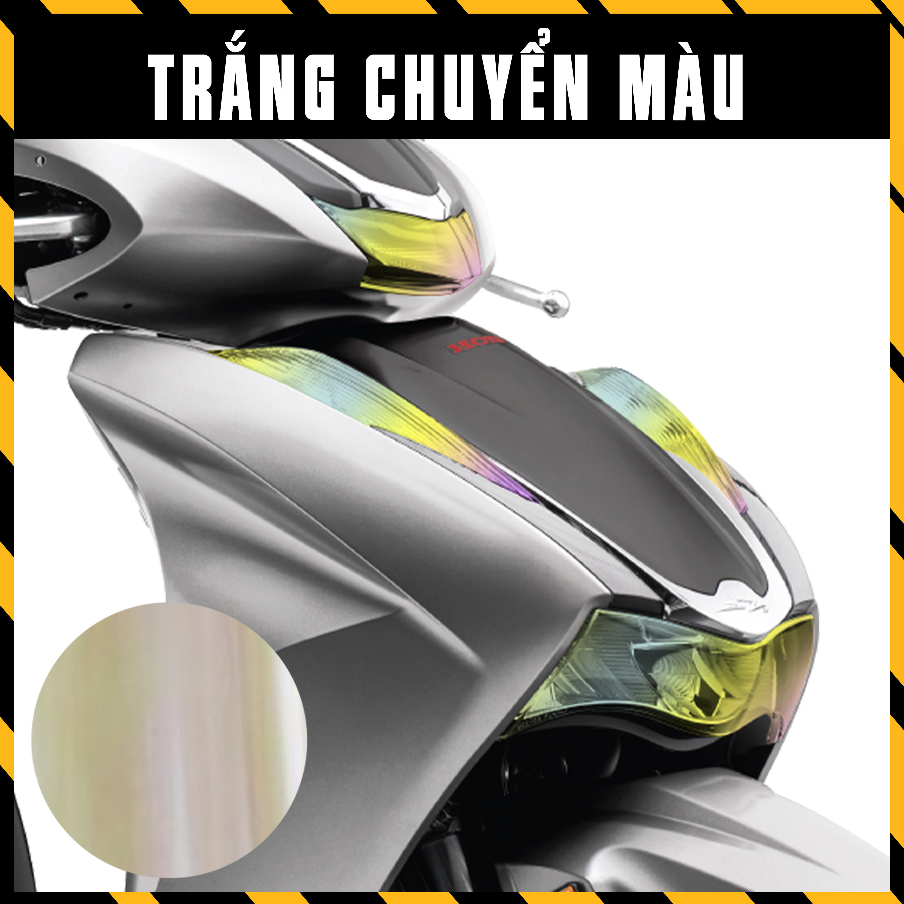 Decal Đổi Màu Dán Chóa Đèn Xe SH 350i | Film Titan Chuyển Màu Đèn Xe Máy Pha + Xi Nhan+ Demi Đủ Màu 