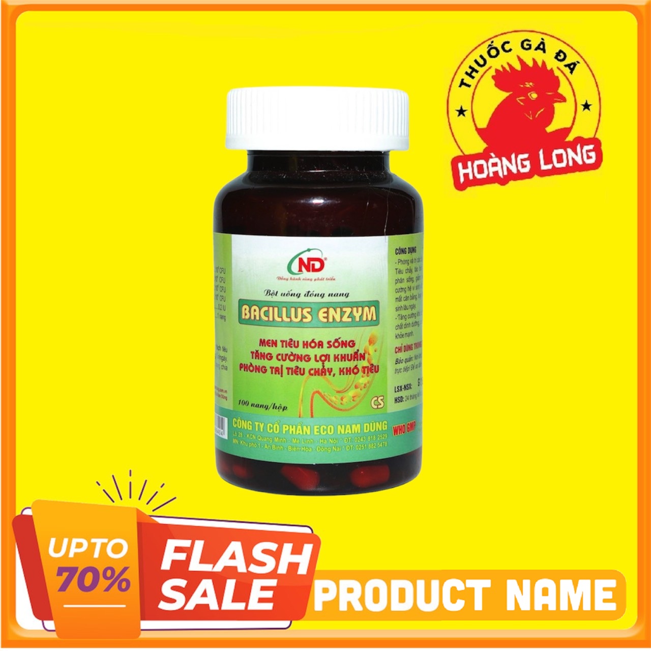 BACILLUS ENZYM CS 100 VIÊN men tiêu hoá đặc biệt dành cho gà đá