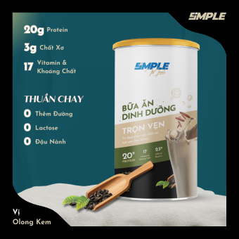 Simple Meal Bột Uống Thay Thế Bữa Ăn Vị Trà Sữa Olong