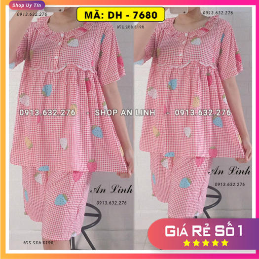 Đồ bộ bầu vải lanh mát lạnh