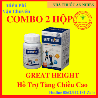 COMBO 2 HỘP Great Height Giúp Tăng Trưởng Chiều Cao Cho Trẻ- AN001