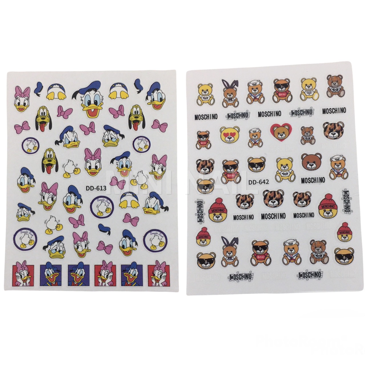 Sticker nail động vật trang trí móng, sticker gấu trang trí móng tay