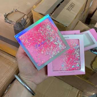 Bảng Phấn mắt 12 ô nhủ kim tuyến Lameila