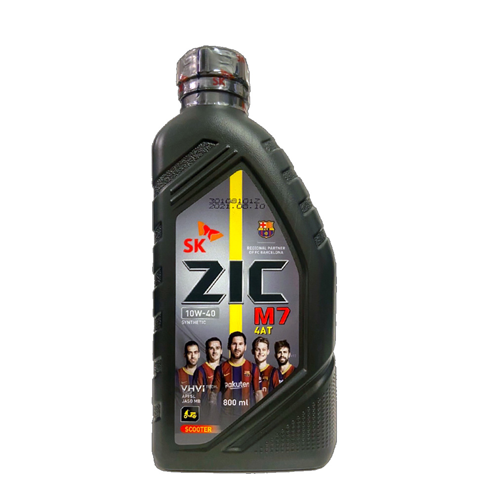 ข้อมูลเพิ่มเติมของ น้ำมันเครื่อง ZIC M7 SCOOTER 10W-40 ขนาด 0.8 ลิตร