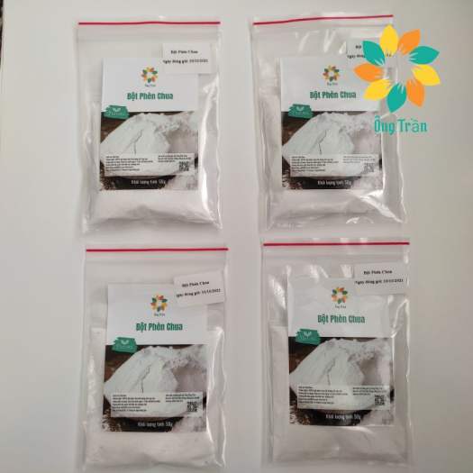 Bột phèn chua chưng cất, siêu mịn khử mùi hôi nách hôi chân Shop Ông Trần
