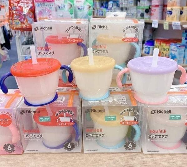 [CAM KẾT CHÍNH HÃNG]Cốc Tập Hút Richell 3 Giai Đoạn Chính Hãng Nhật Bản Chống Sặc An Toàn Cho Bé