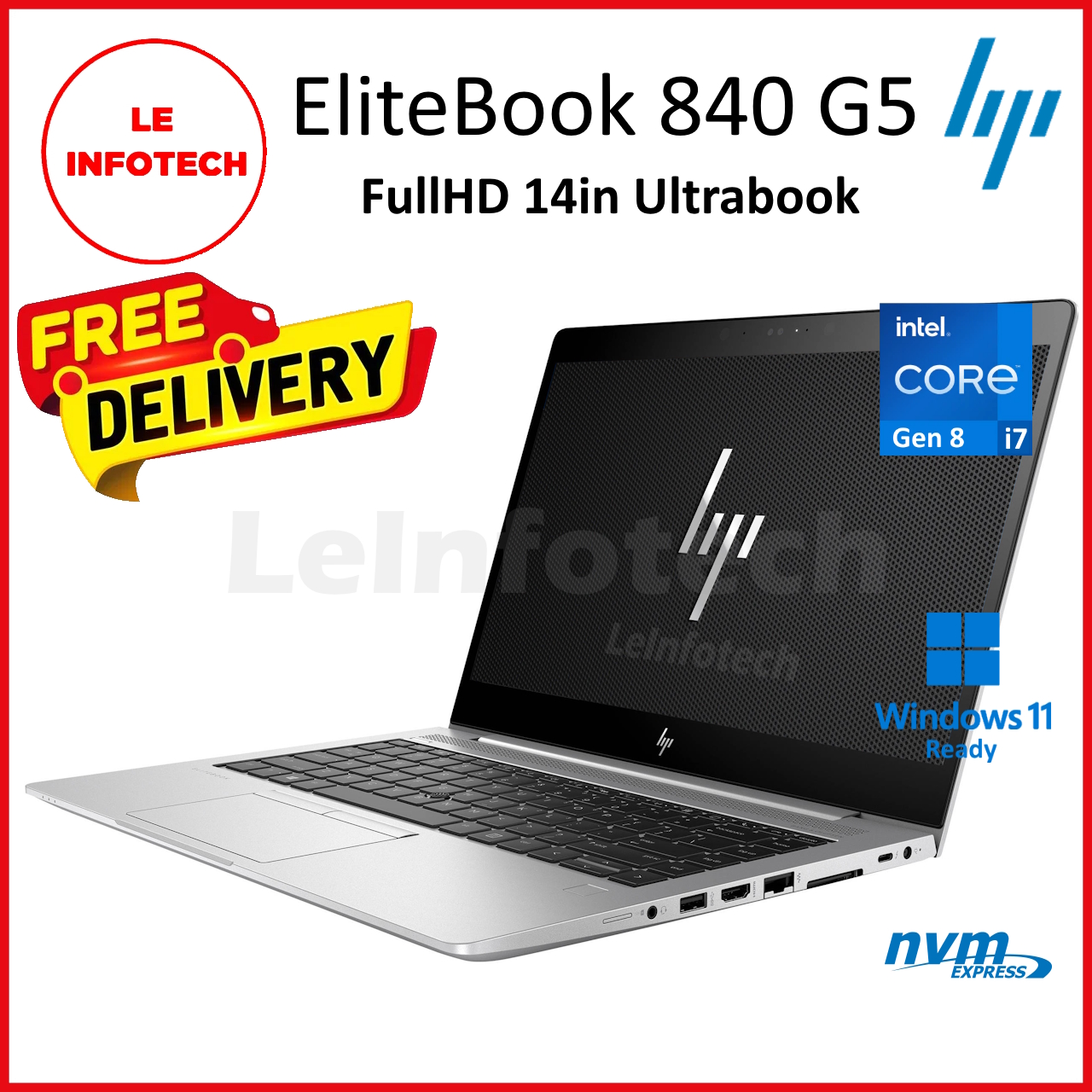 HP EliteBook 840 G5 14” FullHD Notebook 64GB RAM 1...