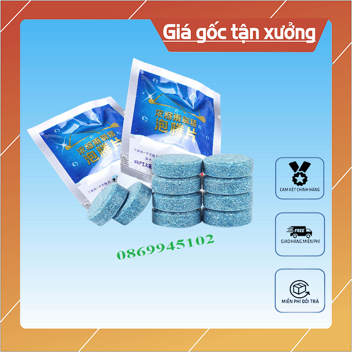 Viên sủi rửa kính xe ô tô - viên pha nước rửa kính xe
