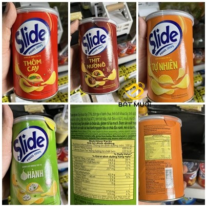 Bánh lát khoai tây Slide 75g - Tạp hóa Bát Muội