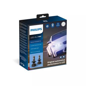 Đèn pha Philips Ultinon LED Pro9000 Chân H4 - H7 - H11 - HB3/4 - HIR2 - HS1 _ 13,2V/18W - 5800K - Tăng sáng 250%