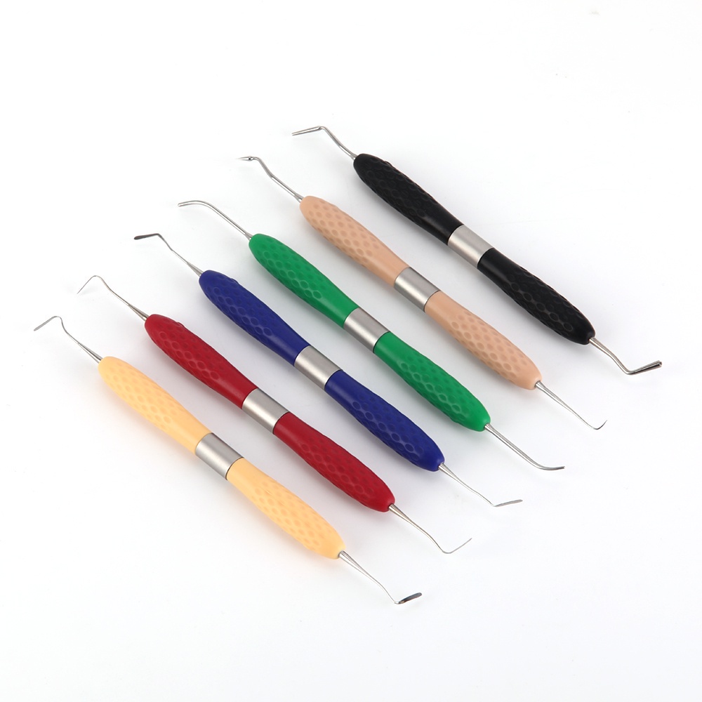 Gambar 6Pcs 1PCS Dental Resin Filled Repair Equipment  Resin Filler Aesthetic Restoration Kit Silicone Handle