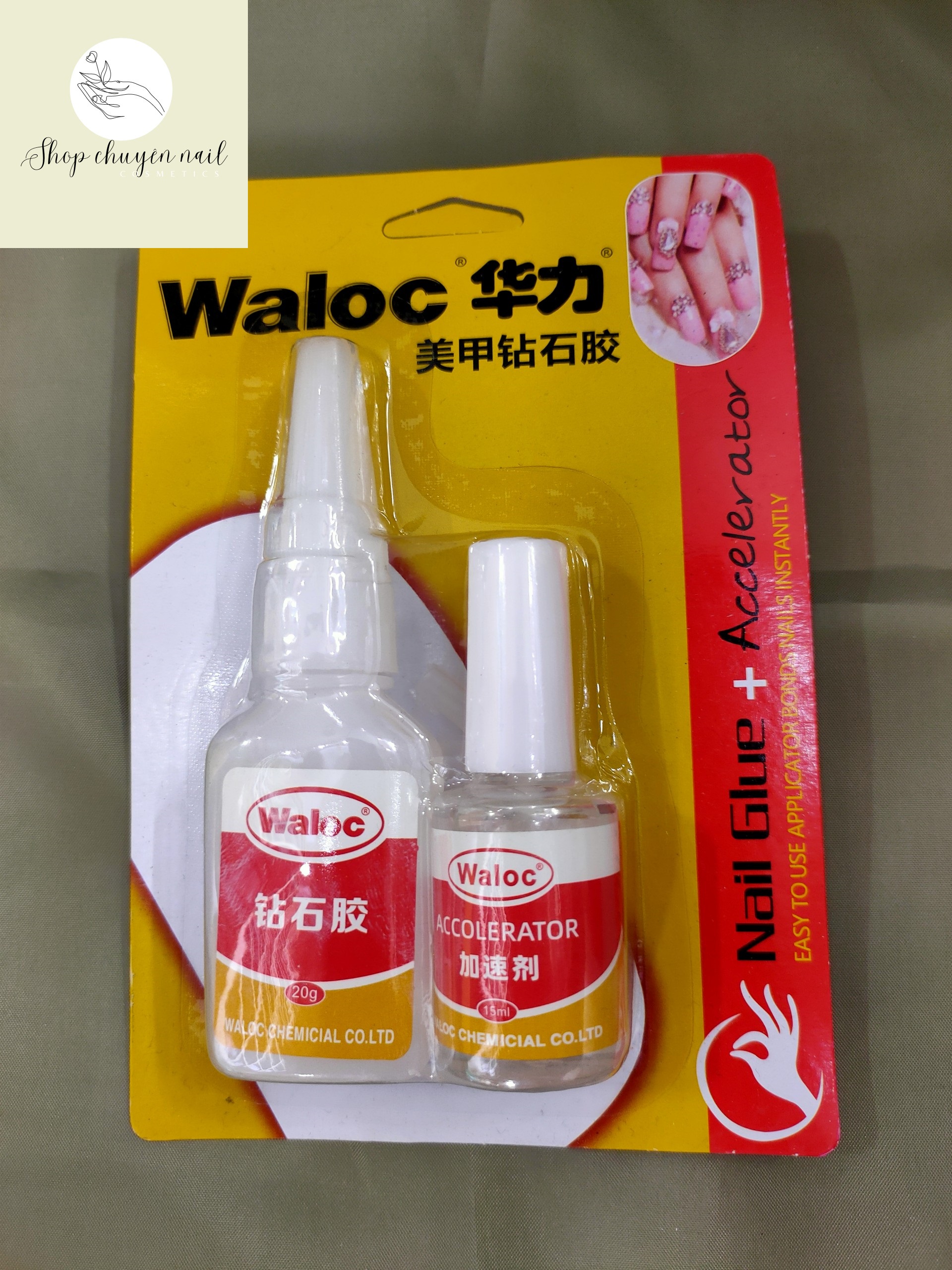 Keo dán móng Waloc