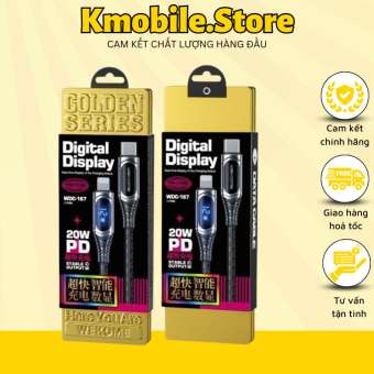 Cáp sạc nhanh WEKOME WK 167  PD 20W có đèn led tiện dụng