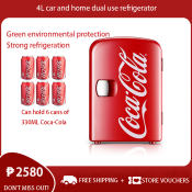 Coca-Cola 4L Mini Fridge - Portable and Efficient