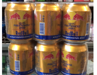 Lốc 6 Lon 250ml Bò Húc Redbull Thái Lan