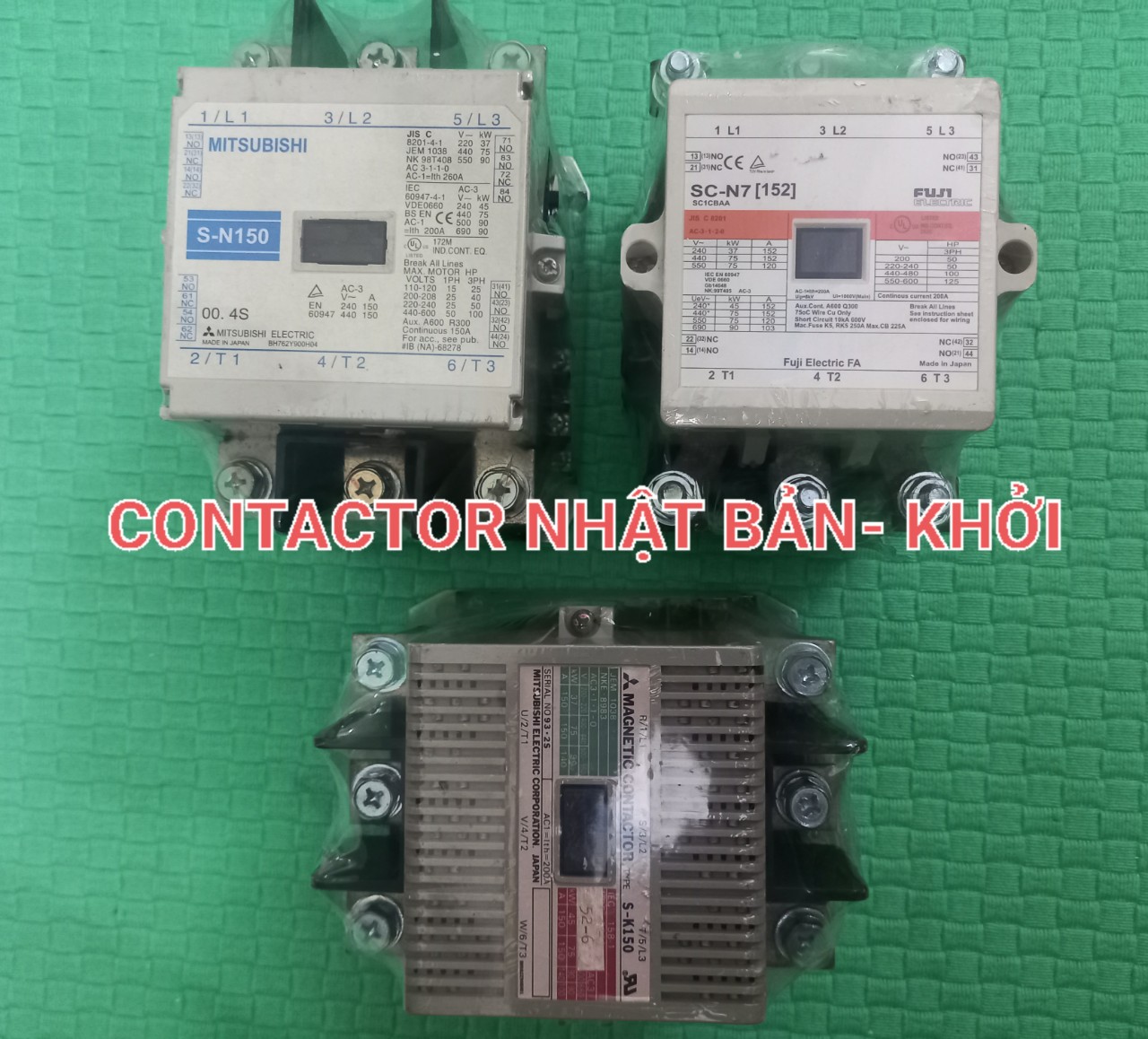 Contactor nhật bản 150a coil 220v ac khởi