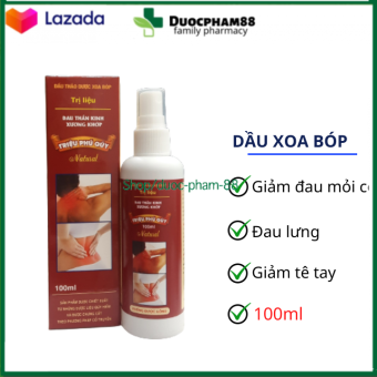 Dầu thảo dược xoa bóp Triệu Phú Quý – Giúp giảm đau xương khớp, mỏi lưng, tê bì chân tay – 100ml