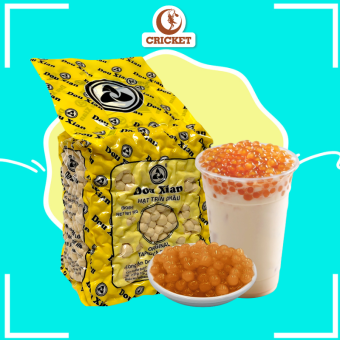 Trân châu Dou Xian Hoàng Kim Túi 1kg - Topping làm trà sữa trân châu ngon, hạt to dai dẻo