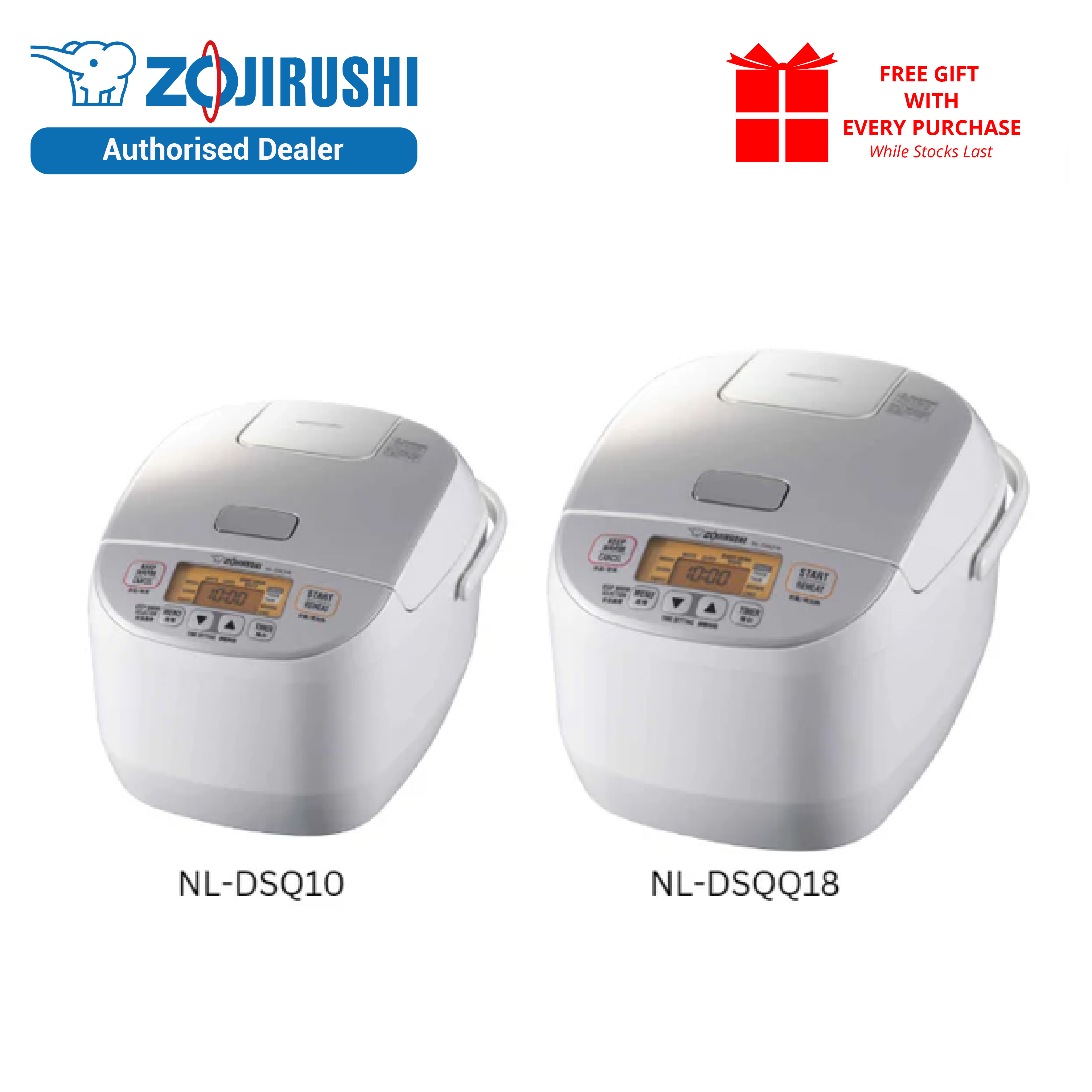 Zojirushi 1.8L Micom Fuzzy Logic Rice Cooker/Warmer NS-ZAQ18