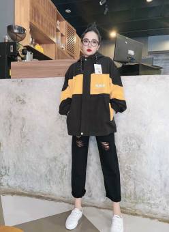 Áo khoác kaki jean nữ thời trang-áo khoác kaki jean nữ phong cách trẻ trung-áo khoác kaki jean nữ mẫu mới BINSTORE94 ms208