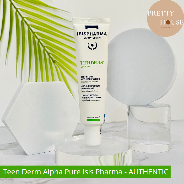 [DATE MỚI-CHÍNH HÃNG]Kem giảm nhờn, mụn, se khít lỗ chân lông TEEN DERM ALPHA PURE ISIS Pharma