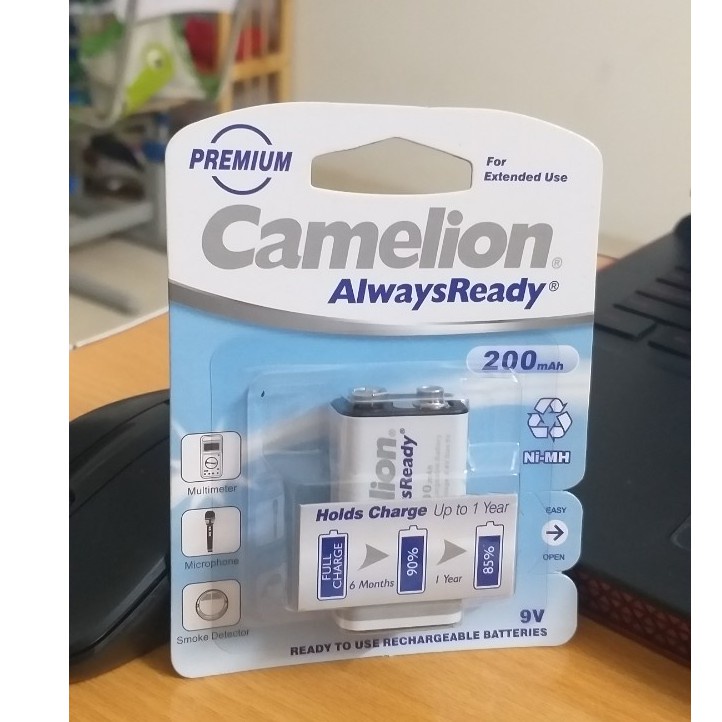 Pin sạc 9v camelion 200mah - pi0007