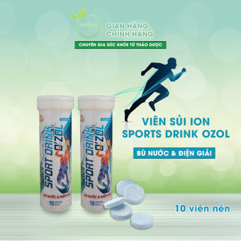 Viên sủi bù nước Ozol Sport Drink bổ sung các loại Vitamin và khoáng chất cho cơ thể