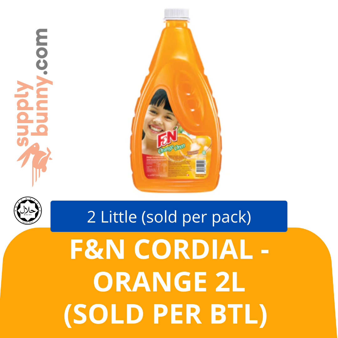 F&N Cordial - Orange 2L (sold per btl) Halal