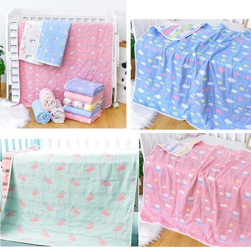 Khăn tắm 6 lớp cotton - Khăn tắm sợi tre - Chăn đắp cao cấp - khăn xô 6 lớp cho bé 80cmx80cm