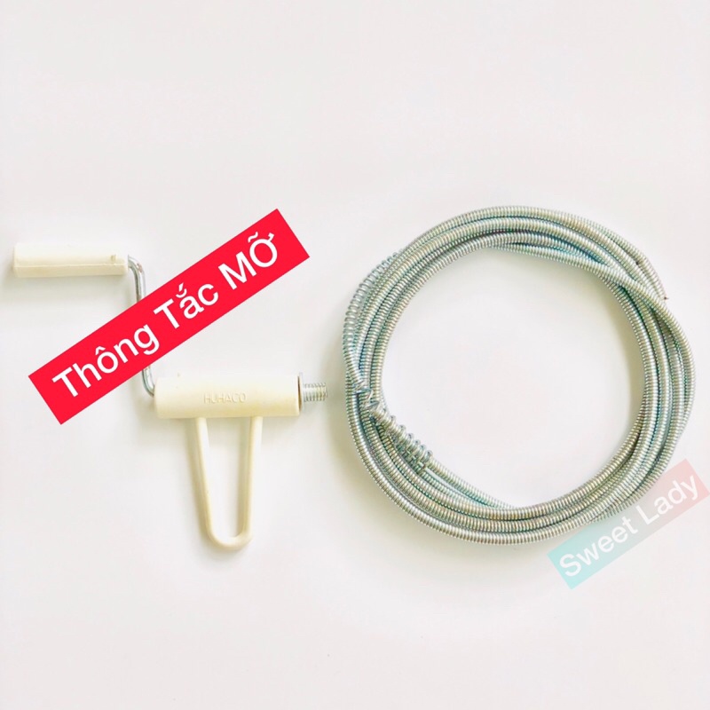 Dây thông tắc cống lò xò dày dặn cứng cáp chất lượng cao