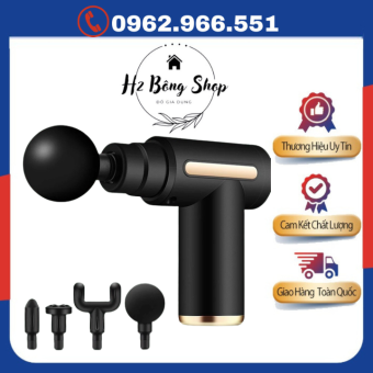 Máy Massage Cầm Tay - Súng Massage Cầm Tay 4 Đầu 6 Chế Độ.